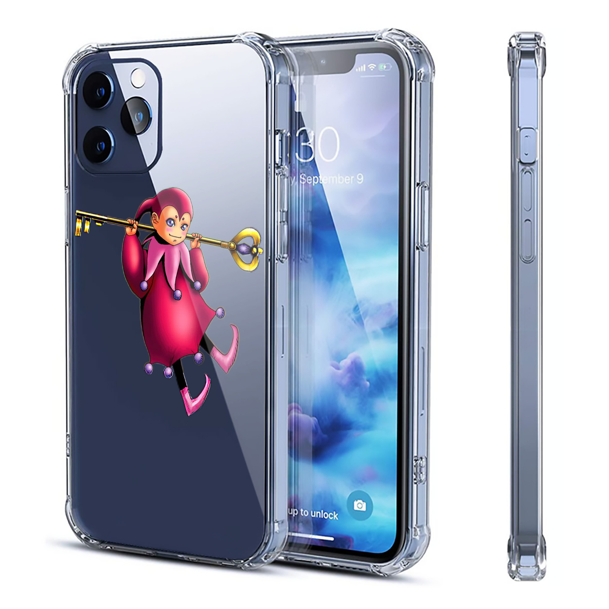 （画像用） 遊☆戯☆王 Yu-Gi-Oh! 【iPhone 12シリーズ対応】透明スマホケース（クリアソフトケース）